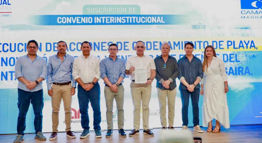 Camacol Magdalena y alcaldía de Santa Marta, firman convenios de infraestructura y saneamiento que benefician a más de 17.700 habitantes