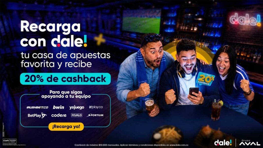 dale! habilita la recarga a casas de apuestas deportivas desde la billetera digital