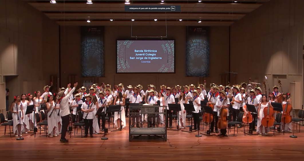 De Bogotá para el mundo: la Banda Sinfónica del Colegio San Jorge de Inglaterra logra el segundo lugar en el WMC 2026
