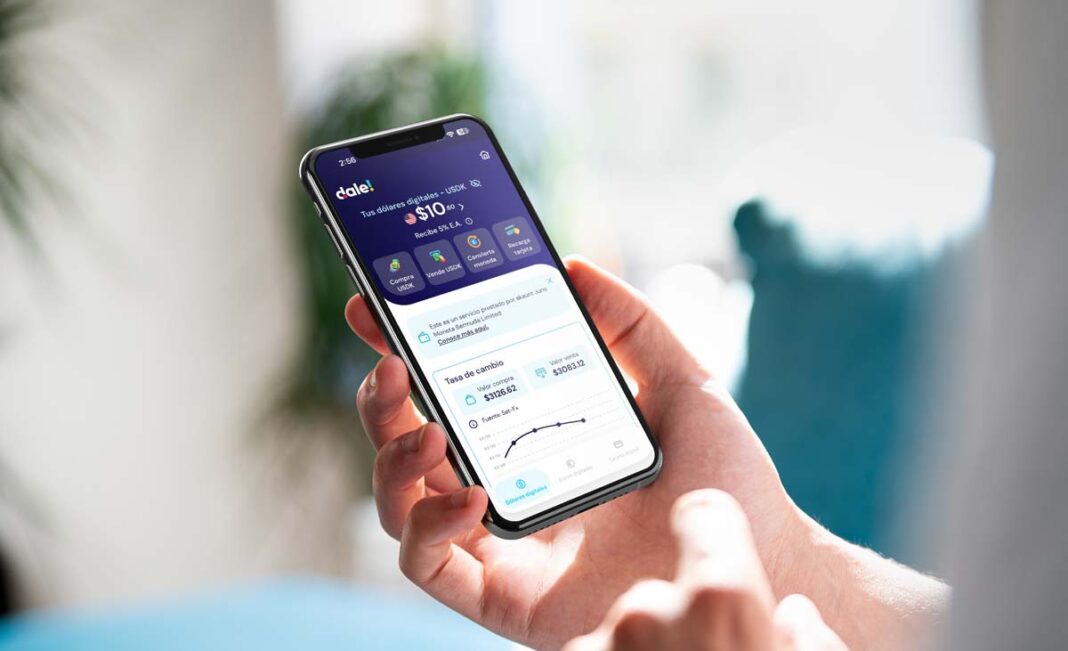 Desde hoy, cualquier persona puede tener acceso a dólares y euros digitales a través de dale! de Grupo Aval, a una tasa de cambio muy competitiva, sin comisiones y con rentabilidad de hasta el 5 % E.A.