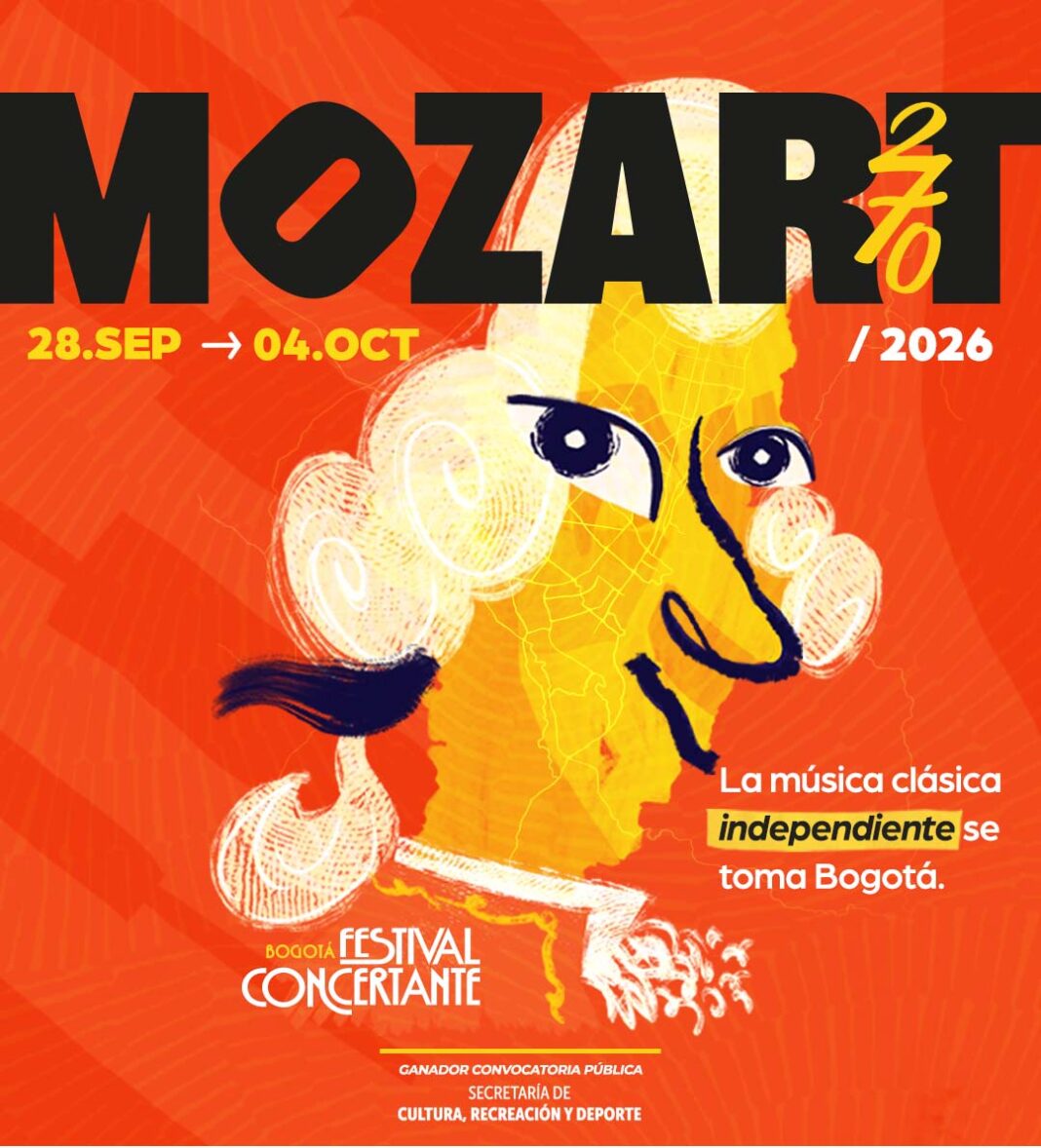 La música clásica independiente se toma espacios no convencionales de Bogotá con el Festival Concertante: Mozart 270
