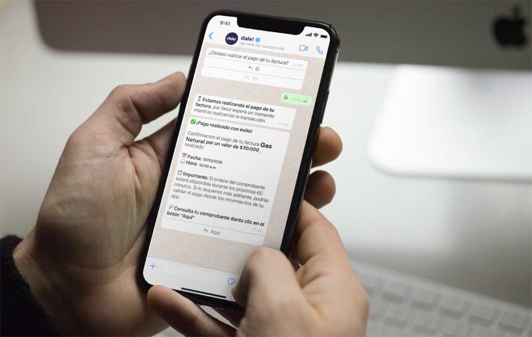 dale! evoluciona su experiencia financiera en WhatsApp: ahora suma el pago de servicios públicos y privados