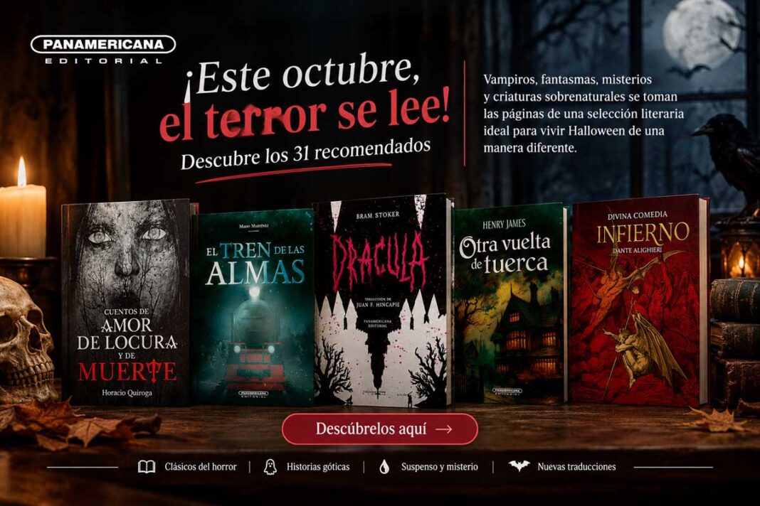 Panamericana Editorial invita a descubrir 31 lecturas de terror para vivir un octubre de misterio